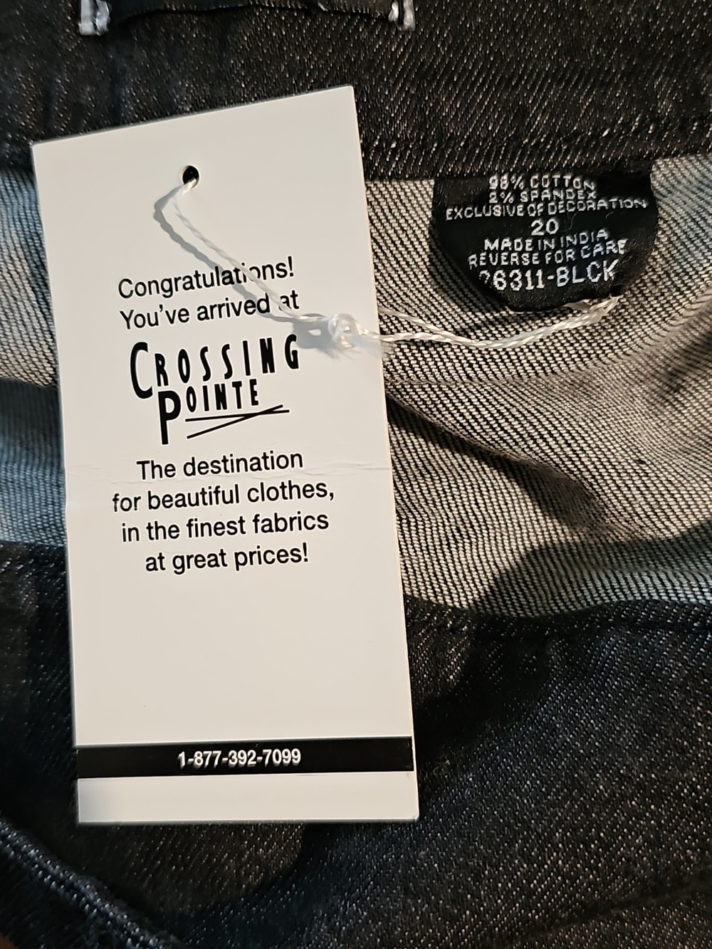 🐢Crossing Pointe - black denim skirt - Picture 3 of 8